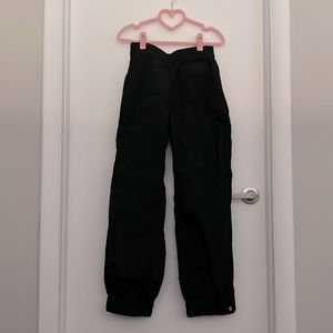 Ganni Crinkled Tech Joggers, Black, US 2/EU 34